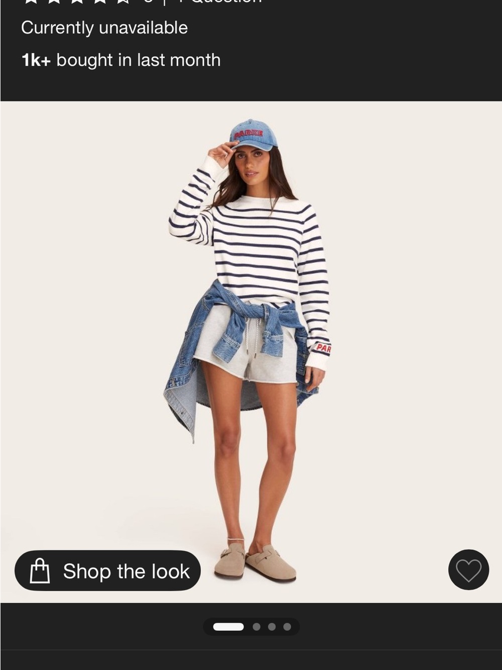 parke x target rollneck striped pullover sweater